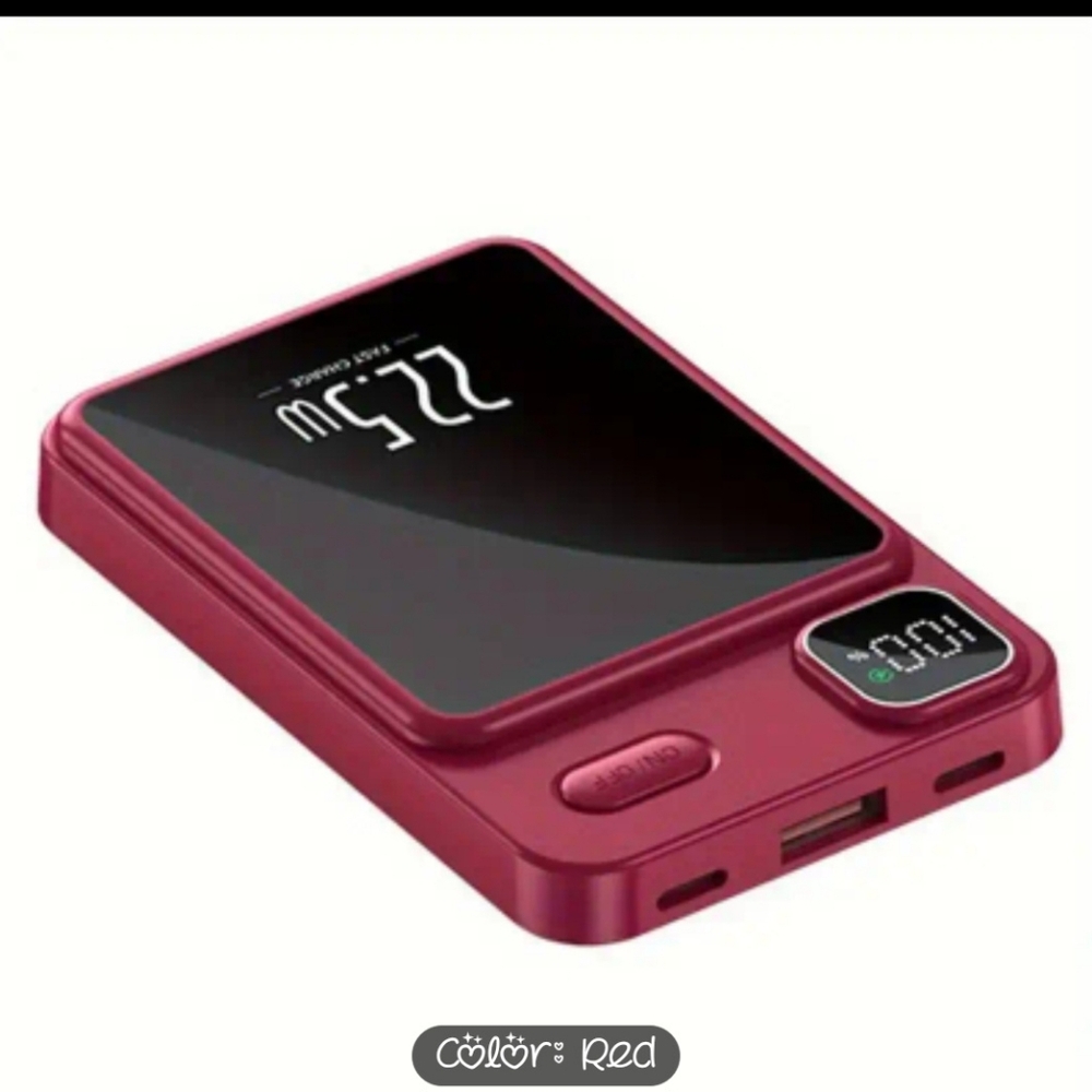 30000 mAh Red Portable Power Bank